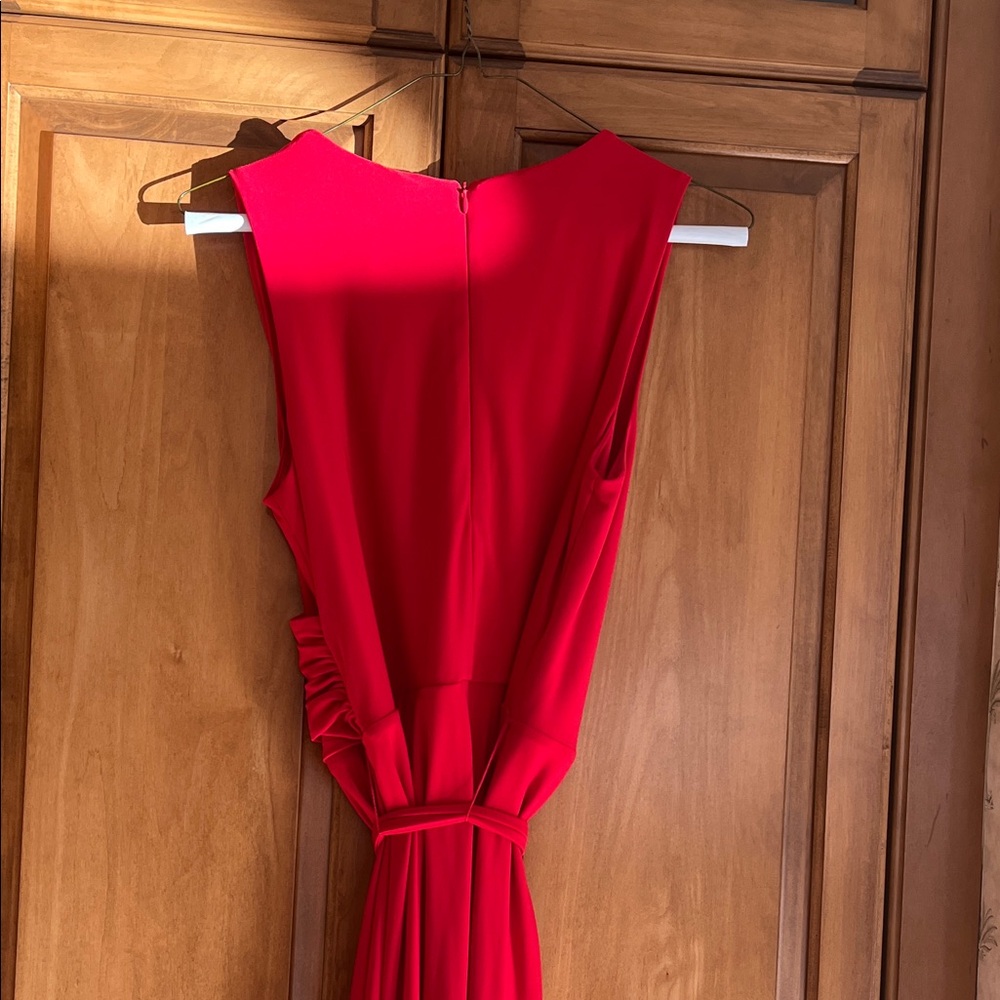 Joseph Ribkoff Vibrant Red Jumpsuit - Picture 5 of 5